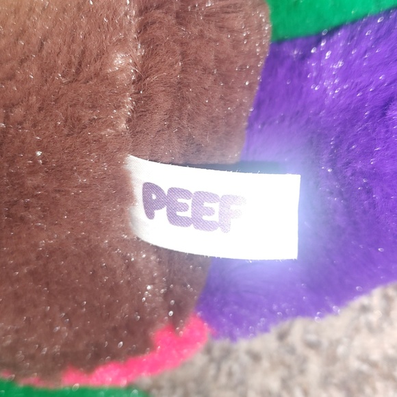 Peef The Christmas Bear Plush 1996 Squeaker 7" Tom Hegg Vintage Stuffed Animal - Picture 4 of 6